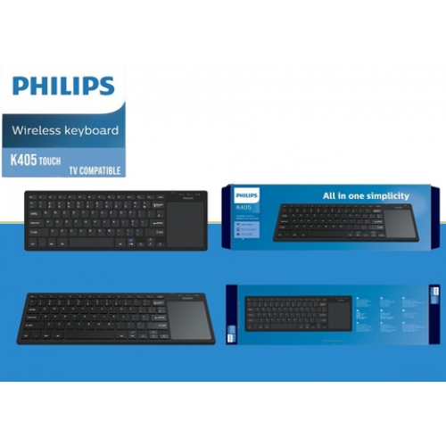 philips k405 wireless keyboard with touchpad